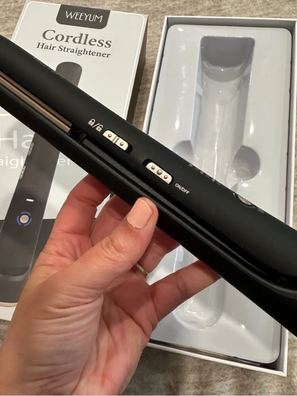 Cordless Hair Straightener and Curler 2 in 1 Wireless Rechargeable #RA5